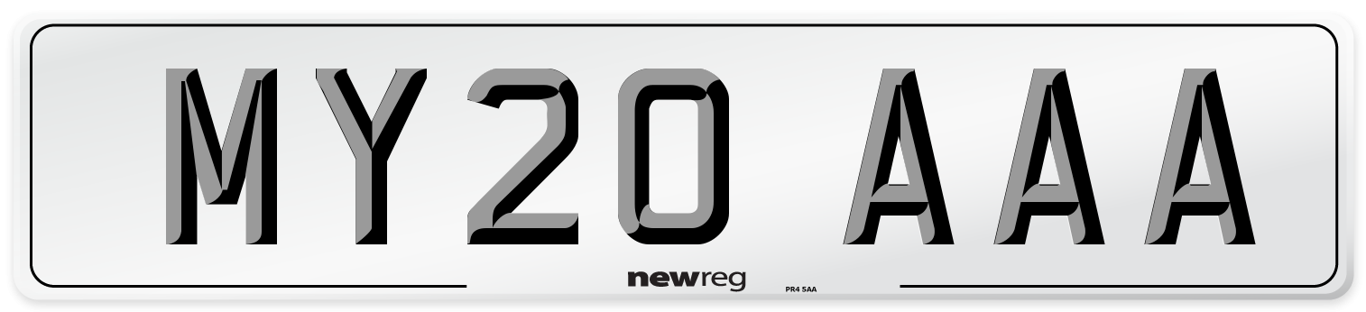 MY20 AAA Number Plate from New Reg